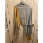 Avoca The Mill Women's One Size Silk Merino Wool Scarf Shawl Blue Photo 1