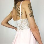 Vintage 1970’s Lace Chemise in Pink | Size S Photo 2