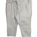 Charter Club  Capri Bristol Sz 18 White‎ Crop Mid Rise Stretch Pockets Casual Photo 0