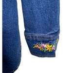 Bob Mackie Wearable Art Womens Large Shirt Embroidered Denim Kids Maypole Dance Photo 5