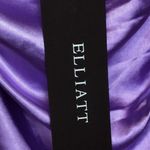 Elliatt NWT Elliat Women’s Cassini Satin Lilac Purple One Shoulder Faux Wrap Skirt Dress Photo 7