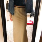 Nasty Gal Gold Silky Skirt Photo 0