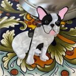 Anthropologie  Black and White Dog Hair Clip Photo 6