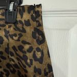 ZARA Curved Micro Mini Skirt In Satin Cheetah Leopard Print Photo 4