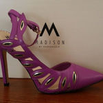 ShoeDazzle Alessandra Purple Heels – Size 8.5, 4.5" Heel Photo 0