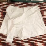 J Crew High Rise Waist Paperbag Belted White Shorts 100% Cotton Wide Leg Pockets Invisible Zipper Old Money #Minimalist #Summer #Preppy Size 12/L Great condition Photo 0