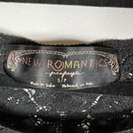 Free People New Romantics  Chevron Knit Crochet Lace Beaded Blouse Loose Sz Small Photo 5