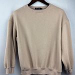 Women’s Efan Small Beige Fleece Lined Crewneck Tan Size undefined Photo 0