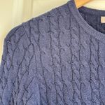 J.Crew  Odette Cable Knit Sweater Lady Jacket In Mediterranean Navy, Size X-Small Photo 2