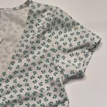 Cotton On Toni Wrap Front Crop Top in Jack Ditsy Heritage Green Size Medium Photo 6