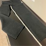 Good American  Heavy Rib Slim Strght Pant black Elasticized Waist Zippered Cuff Photo 5