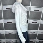 Lucy White Cowl Neck Hoodie Top Size XS White Photo 10