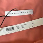 Susana Monaco NWT  Square Neck Pink Long Sleeve Peplum Top Size Small Photo 5