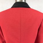 Michael Novarese Women Blazer Small Preppy Equestrian Minimal Old Money Academia Red Photo 6