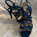 Steve Madden NWOT  P-Paloma Satin Rhinestone Platform Sandals Photo 0