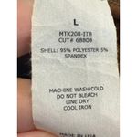 Moa Moa  Brown Beige Long Sleeve Ruched V Neck Wrap Crop Top Large Womens Photo 4