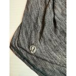Lululemon Workout Tank Top‎ Sz 4 Gray Heathered Built In Bra Crisscross Back Photo 4