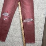 Pilcro  Rose Pink Distressed Ripped High Rise Straight Leg Jeans Womens Size 26 Photo 5