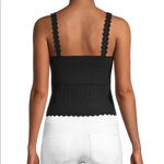 Design History Scalloped Sweater Tank in Black Photo 1