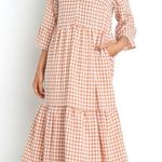 Petal and Pup NWT  Neutral Gingham Dress Photo 0