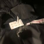 JJ's House Sheath Column Off Shoulder Asymmetrical Chiffon Cocktail Ruffle Dress Black 0 Photo 8