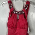 Speechless Salmon Pink Sleeveless Dress Rhinestones NWT Sz 3 Formal Gown Photo 2