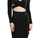 The Nadia Black Y2K Reversible Open Back Belly Bodycon Dress MEDIUM Baddie Sexy Photo 0
