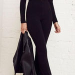 Reformation  Chrissi Ribbed Jumpsuit in Black Photo 0