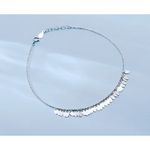 Sparkling Leaf Charm Anklet 925 Sterling Silver Adjustable Beach Boho Jewelry Photo 11