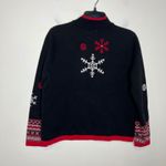 Breckenridge snowflake Christmas sweater full zip women's size small petite Photo 6
