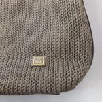 The Sak Brown Knit Buckle Strap Logo Zipper Pull Shoulder Bag Photo 8