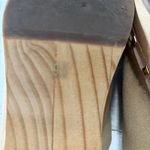 Steve Madden Brooklyn Clogs size 9 Tan Suede Studded Wooden Sole Photo 7