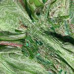 Jonathan Martin Green floral dress knee length fairycore bohemian hippie boho chic earthy Photo 4