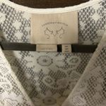 Anthropologie Vanessa Virginia Women's Daisy Lace Orange Cream Boho Tunic Photo 4