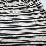 Motherhood Maternity  Stripe Fit & Flare Dress Women's M Sleeveless Black White Photo 1