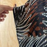 Apt. 9  Women’s Black & Brown Palm Patterned Duster Cardigan Boho Kimono Sz S/M Photo 3