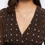 Forever 21 Ornate Floral Chiffon Mini Dress  Photo 1