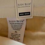 Judy Blue  Distressed White Jean Shorts High Waist Rigid Magic Size XL NEW Photo 4