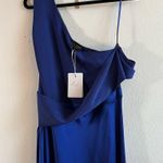 Ted Baker  Dress Dark Blue Ivena Asymmetric Knit Bodice w/ Satin Skirt Sz 12 NWT Photo 4