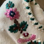 Vintage Collectible Shenanigans Knit Sweater With Ribbon Accents Size Medium Photo 4