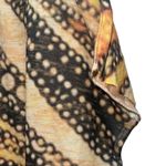 Go Couture  Nordstrom Women's Crew Neck Camel Printed Blouse  Sz M Photo 3