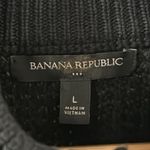 Banana Republic Factory black chunky waffle knit longline cardigan jacket size L Size L Photo 8