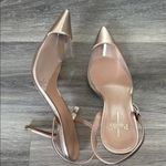 Paolo Metallic Slingback Heels Pointed toe Pump (Missing Ankle Strap) Silver Size 11 Photo 4