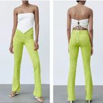 ZARA pull up high waist flared jacquard hip pants π Photo 1