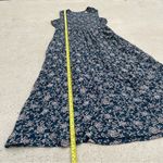 Vintage 90s‎ Women Slip On Maxi Floral Dress Cottagecore Prairie Modest Romantic Blue Photo 3