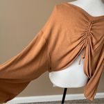 Le lis  | Tan Oversized Ruched Back Top Sz S Photo 4
