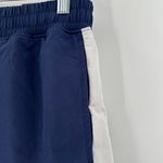 Tahari NWT  Sport Blue White Elastic Drawstring Waist 7" Run Shorts Size Small Photo 2