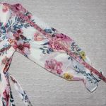 Flying Tomato Med Cottagecore Victorian Romantic Chiffon Midi Dress Ivory Size M Pink Photo 8