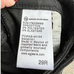 AG High Rise Striped Slim Flare Crop The Jodi Button Up Pants Black Women's 29 Photo 7