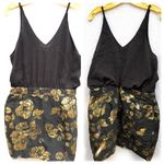 Armani Exchange  Paris Gold Floral Mini Dress nwt Photo 1